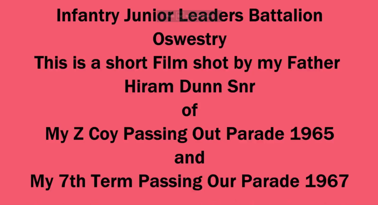 New Video – Infantry Junior Leaders Battalion Oswestry
